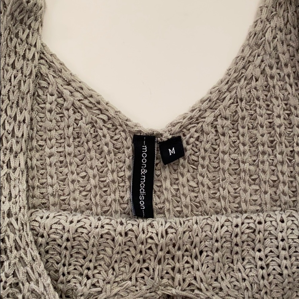 Knit green dress tank top - Picture 2 of 2